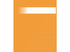 SkrivhÀfte 17x21cm linj. 8,5mm orange - Primmeshiper