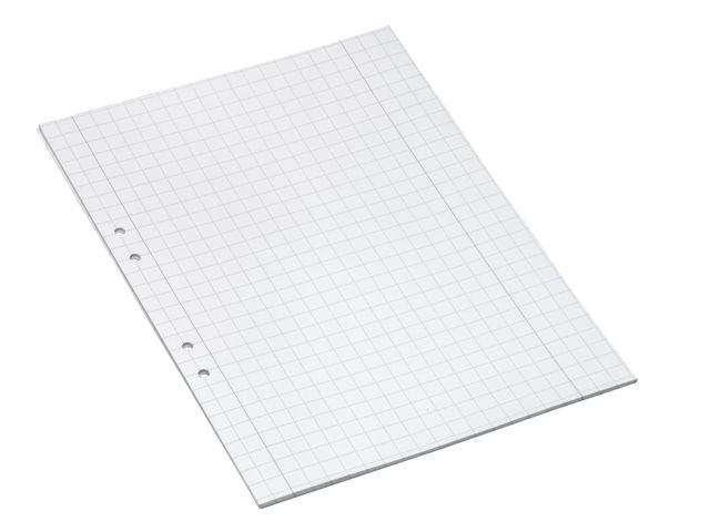 Lösblad A4 rutat 10x10mm hålat 500/fp - Primmeshiper