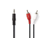 Kabel NEDIS 3,5mm ha - 2xRCA ha 5m sva - Primmeshiper