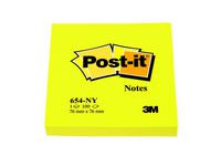 Notes POST-IT neon 76x76mm gul - Primmeshiper