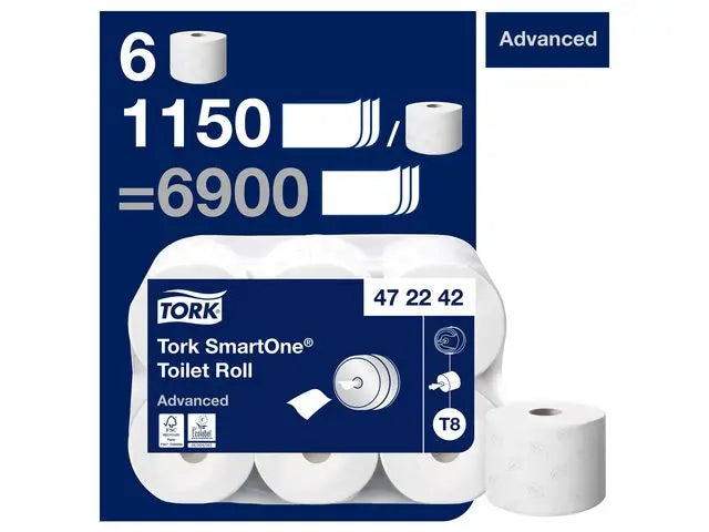 Toalettpapper TORK Adv T8 2-lag 6/fp - Primmeshiper