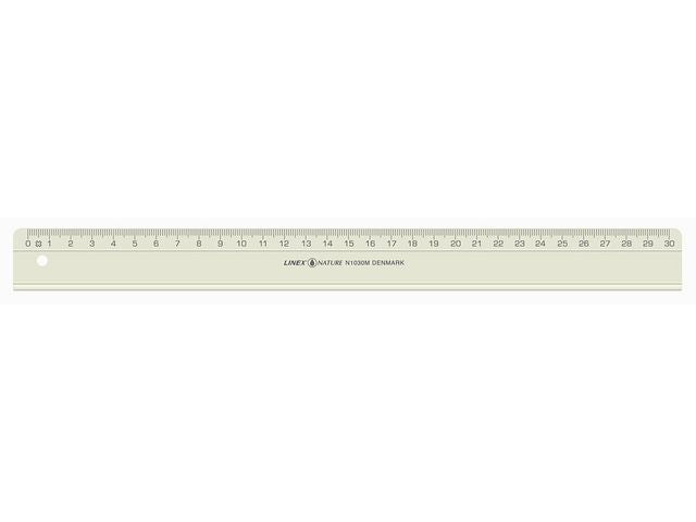 Linjal LINEX 30cm naturmaterial Primmeshiper