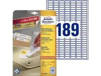 Etikett AVERY avtagb 25,4x10 4725/fp - Primmeshiper