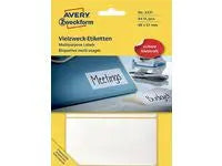 Etikett AVERY handskrift 98x51 vit 84/fp - Primmeshiper