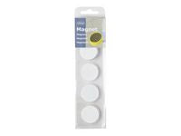Magnetknappar ACTUAL 30 mm vit 5/fp - Primmeshiper