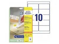 Etikett AVERY avtagbar 96x50,8mm 240/fp - Primmeshiper