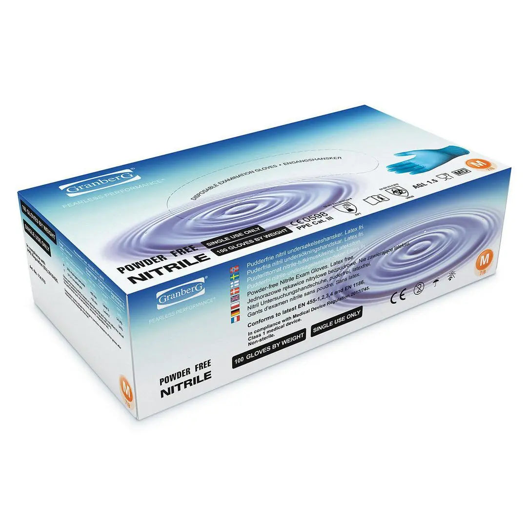 Nitrilhandske blÄ M 200/fp Primmeshiper
