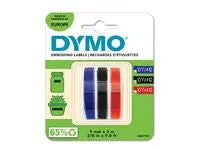 PrÀglingsband DYMO 9mmx3m r-b-s 3/fp - Primmeshiper