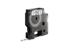Tape DYMO D1 6mm svart på vit - Primmeshiper