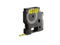 Tape DYMO D1 6mm svart på gul - Primmeshiper