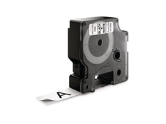 Tape DYMO D1 19mm nylon svart på vit - Primmeshiper