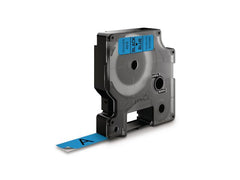 Tape DYMO D1 12mm svart på blå - Primmeshiper