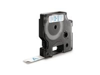Tape DYMO D1 12mm blå på vit - Primmeshiper