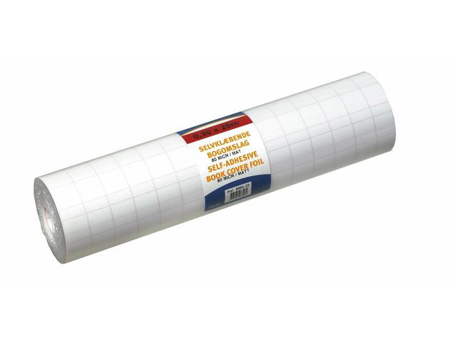 Bokplast sjÀlvhÀft. 80my 30cmx25m blank - Primmeshiper