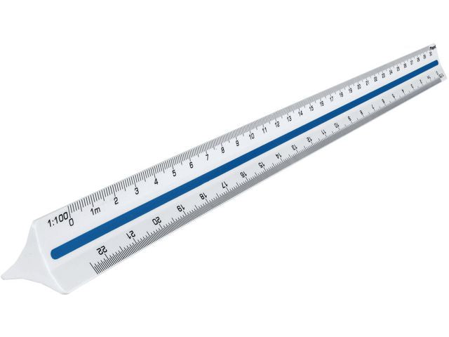 Skallinjal MAPED skalor 1:20-1:125 30cm - Primmeshiper