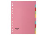 Kartongregister LYRECO budget A4 10-flik - Primmeshiper