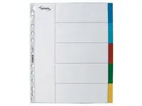 Plastregister LYRECO A4+ PP 5-flik fÀrg - Primmeshiper