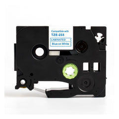 Tape 12mm TZe-233 blÄ pÄ vit Primmeshiper