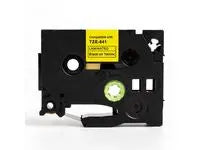 Tape 18mm TZe-641 svart pÄ gul - Primmeshiper