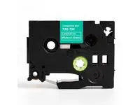Tape 12mm TZe-735 vit pÄ grön - Primmeshiper