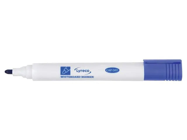 Whiteboardpenna LYRECO drywipe rund blÄ - Primmeshiper