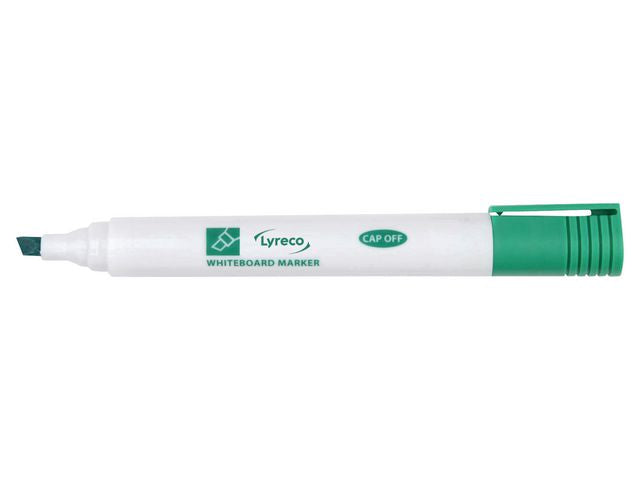 Whiteboardpenna LYRECO drywipe sned grön - Primmeshiper