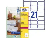 Etikett AVERY QP 63,5x38,1 2100/fp - Primmeshiper