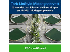 Servett TORK LinStyle Grön 39x39 50/fp - Primmeshiper