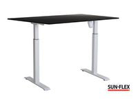 Bord SUN-FLEX II höj/sänk 140x80 vit/sva - Primmeshiper