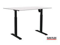 Bord SUN-FLEX I höj/sÀnk 140x80 svar/vit - Primmeshiper