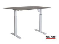 Bord SUN-FLEX II höj/sÀnk 120x80 vit/grÄ - Primmeshiper