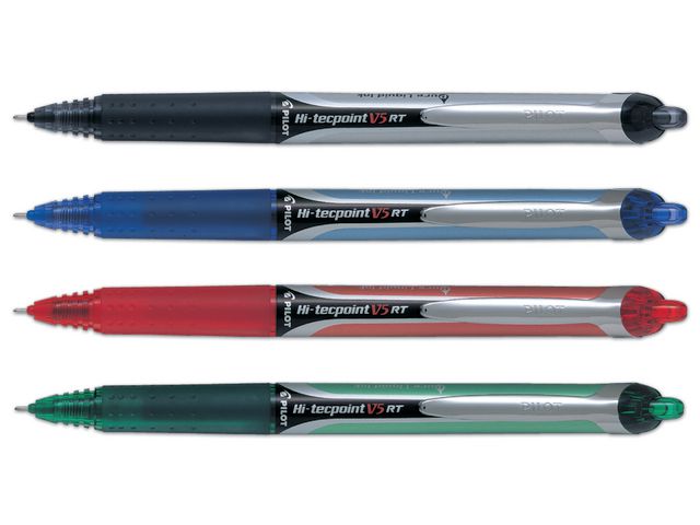 Bläckkulpenna PILOT Hi-Tec V5 RT svart - Primmeshiper