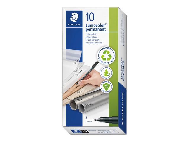 Universalpenna LUMOCOLOR F P svart - Primmeshiper
