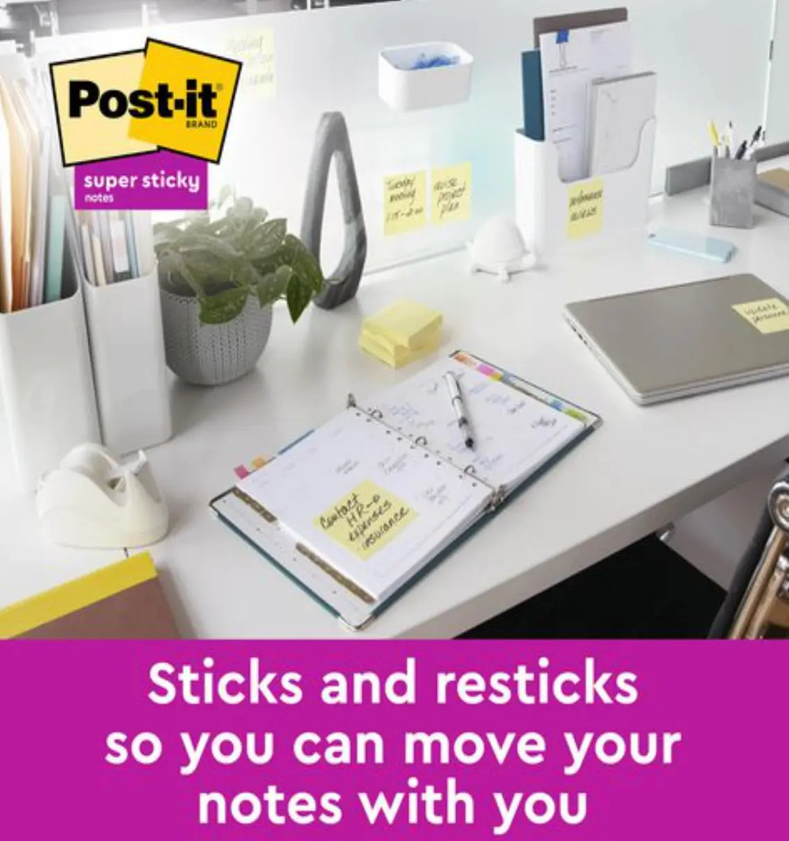Notes POST-IT SS 76x76mm rec gul 3/fp - Primmeshiper