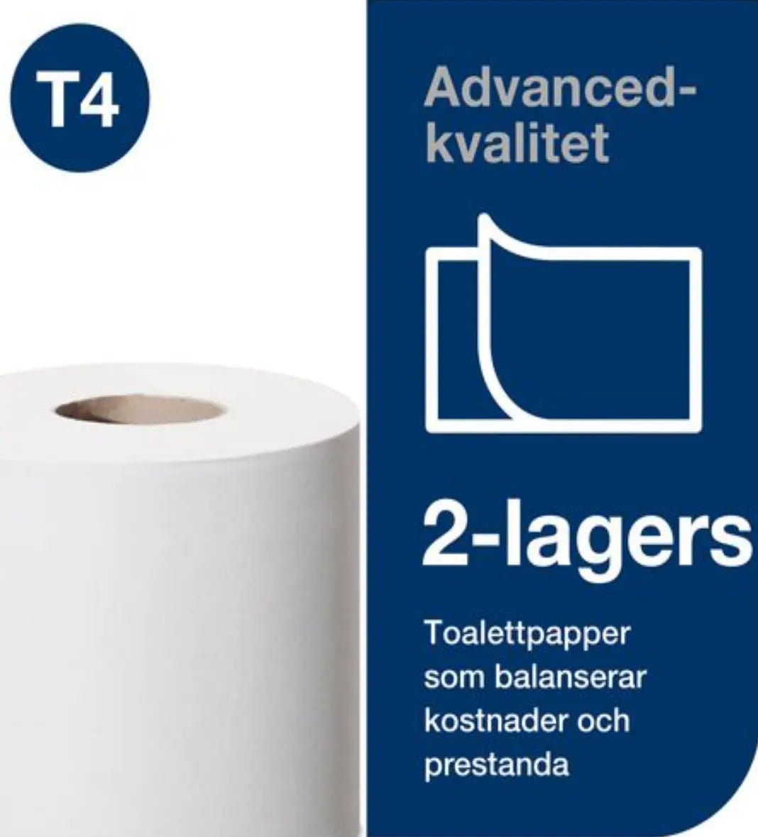 Toalettpapper TORK Adv T4 2-lag 24/fp - Primmeshiper