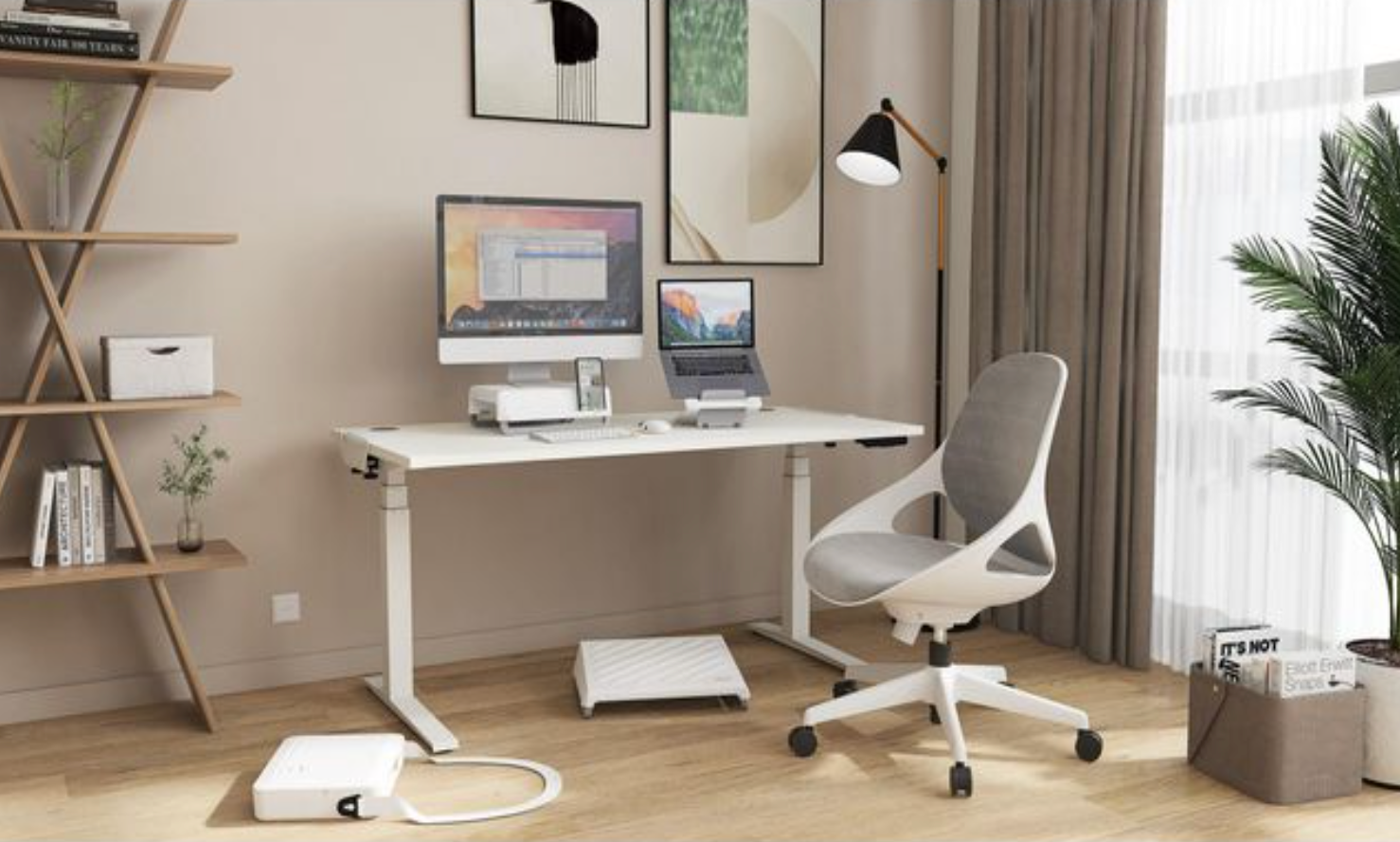 Laptopstativ FELLOWES Breyta Vit - Primmeshiper