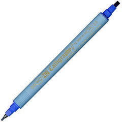Kaligrafiepen ZIG dubbele punt blauw