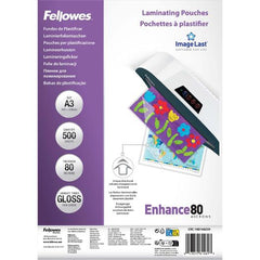 Laminat FELLOWES A3 80mic klar 500/fp