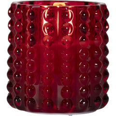 Glasklykta STAR T LED Dotty 9,5cm röd