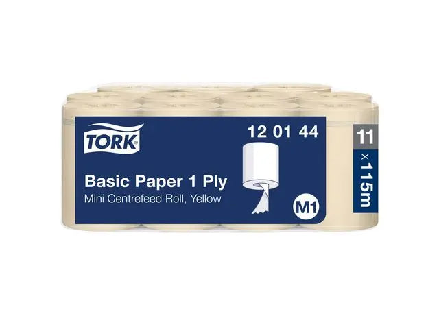Torkrulle TORK Uni M1 1-lag gul 115m - Primmeshiper