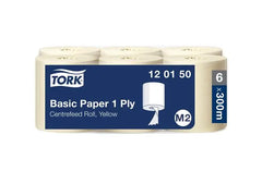 Torkrulle TORK Uni M2 1-lag gul 6/fp - Primmeshiper