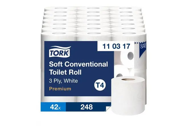 Toalettpapper TORK Pre T4 3-lag 42/fp - Primmeshiper