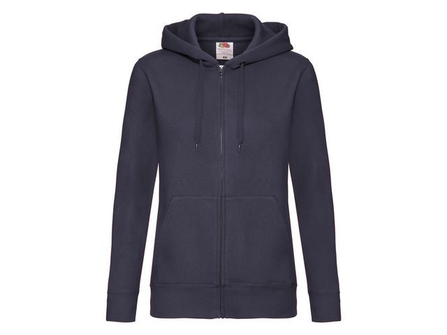 Zip Hoodie FRUIT dam marin S - Primmeshiper