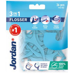 Tandzijde JORDAN 3-in-1 Flosser 36/st