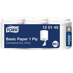 Torkrulle TORK Uni M2 1-lag vit 300m Primmeshiper