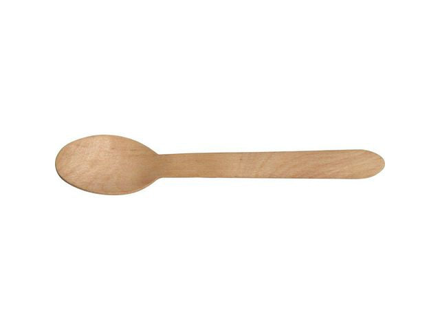 Bestick Matsked vaxat trä 16,5cm 100/fp - Primmeshiper