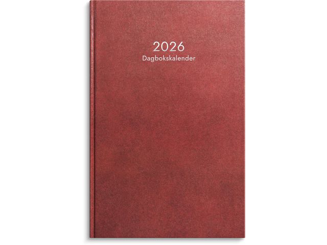 Dagbokskalender 2026 röd Primmeshiper