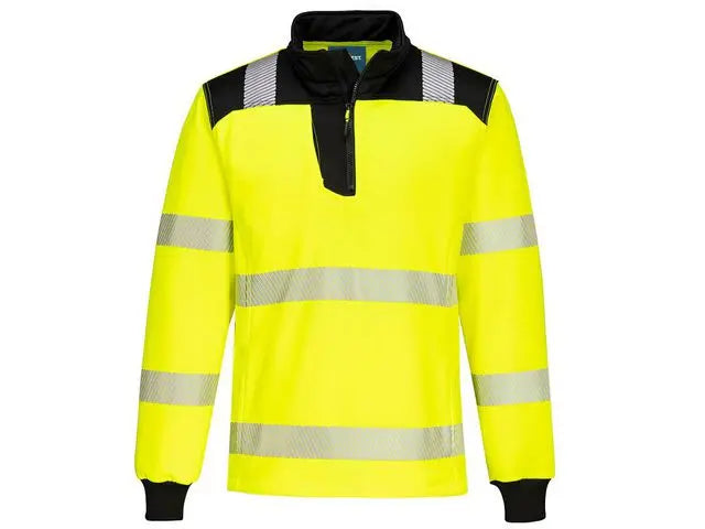 Sweatshirt PW3 Hi-Vis 1/4 Zip gul S Primmeshiper