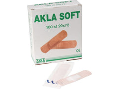 Plåster AKLA Soft NW 20x72mm 100/fp - Primmeshiper