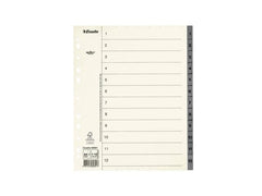 Pappregister Servo System A4+ 1-12 grå - Primmeshiper